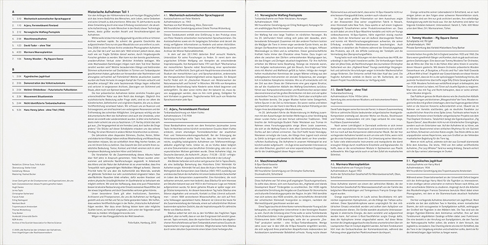 Historische Aufnahmen Vol. 1